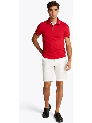 Tommy Hilfiger Erkek Kırmızı Polo Yaka T-Shirt