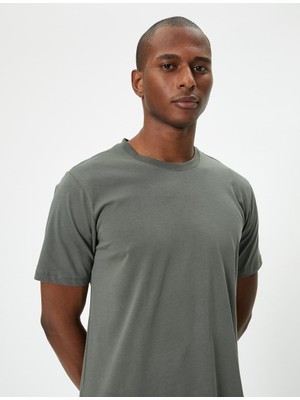 Koton Basic Tişört Slim Fit Kısa Kollu Bisiklet Yaka