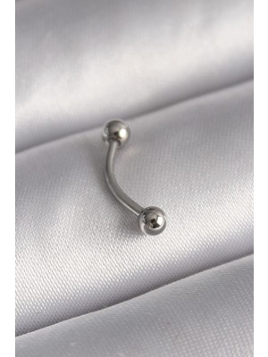 316L Çelik Gümüş Renk Topçuk Model Piercing