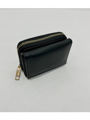 Kadın Fermuarlı ve Çıtçıtlı Bozuk Para Bölmeli Cüzdan Kartlık