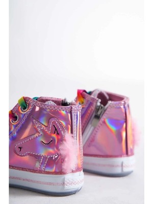 Ns Little Unicorn Hologramlı Kız Çocuk Pembe Sneakers