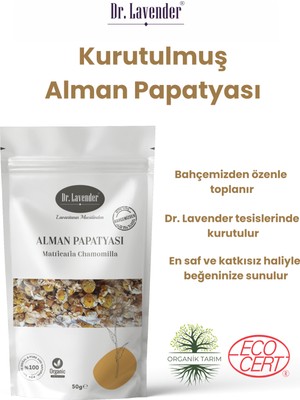 Dr. Lavender Kurutulmuş Alman Papatyası Matricaria Chamomilla 50 gr  Bahçemizden Papatya Çiçeği