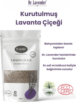 Dr. Kurutulmuş Lavanta Çiçeği 100 Gr. 3 x 100 gr 3'lü Lavanta Çiçeği