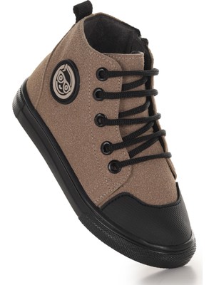 Kiko Kids Kai Fermuarlı Erkek Çocuk Günlük Bot Ayakkabı Kum