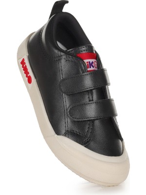 Kiko Kids Suba Cırtlı Termo Taban Erkek Bebek Günlük Spor Ayakkabı Siyah