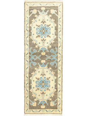 Soho Antiq Asifa Floral El Dokuma Uşak Yolluk 70 x 197  cm