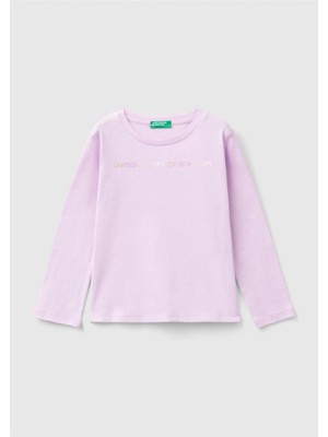 United Colors Of Benetton Kız Bebek Uzun Kol Tshirt 10F7
