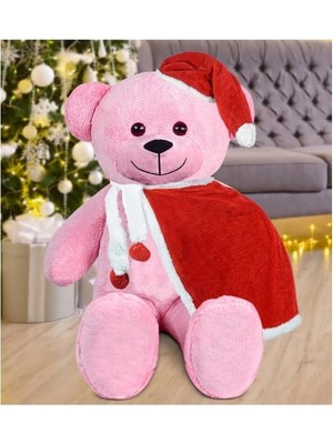 Özgüner Oyuncak Pababo 100 cm Pelerinli Noel Baba Ayıcık Yeni Yıl Yılbaşı Hediyesi