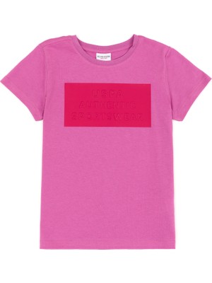 U.S. Polo Assn. Erkek Çocuk Menekşe Tişört 50249655-VR037