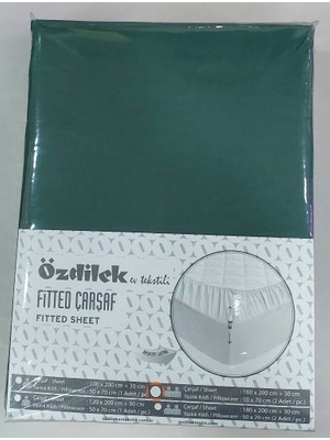 Özdilek Fitted Lastikli Tek Kişilik Çarşaf Seti (100X200)-ZÜMRÜT Yeşili