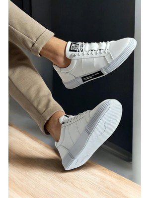 Hammer Jack 102 20250 Basel Beyaz Deri Sneaker Erkek Günlük Spor Ayakkabı