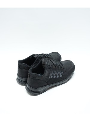 Almera Içi Kürklü Erkek Spor Bot, Siyah (Ladik)