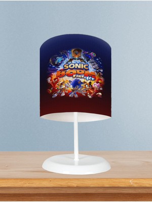 Woodhub Bebek ve Çocuk Odası Sonic Boom Desenli Abajur