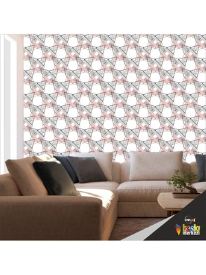 Duvar Kendinden Yapışkanlı Kaplama Folyo Geometrik 50 cm  x 300 cm