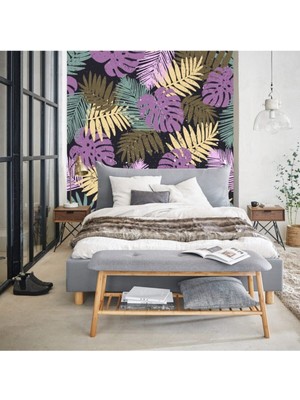 Duvar Kaplama Folyo Kendinden Yapışkanlı Palmiye Yaprak 50 cm  x 300 cm