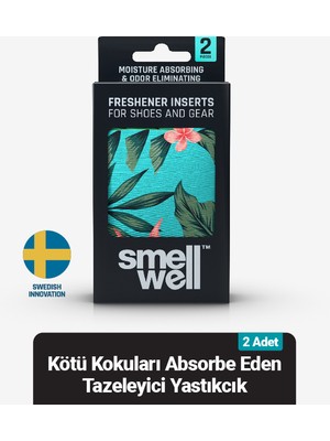 SmellWell Aktif Ayakkabı Koku Giderici Yastıkçık - Tropikal Mavi