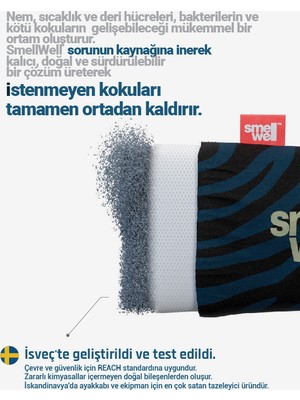 SmellWell Aktif Ayakkabı Koku Giderici Yastıkçık - Tropikal Mavi