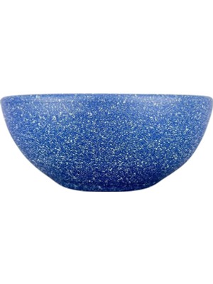 Bitki Tasarımı Ev Dekorasyon Lacivert Granit Aranjman Sunumluk Toprak Saksı 20 Cm Çap