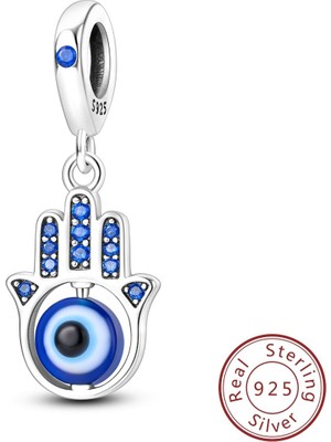 Mam Hamsa Eli Nazar Boncuklu Charm