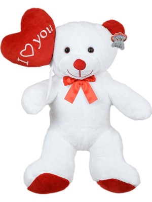 Pababo 110 cm Balonlu Beyaz Bobo  Peluş Ayıcık