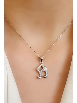 Ose Shop Zirkon taşlı 925 ayar gümüş nota figürlü kolye