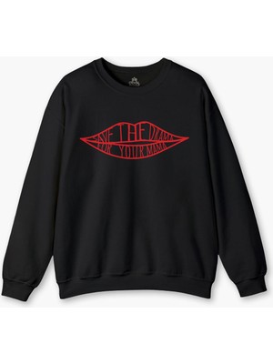 Save The Drama For Your Mama Funny Yazı Friends Baskılı Sweat