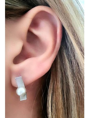 Ose Shop Incili tasarım gümüş küpe