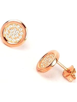 Ose Shop Zirkon taşlı gümüş bayan küpe