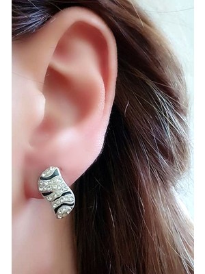 Ose Shop Swarovski taşlı gümüş küpe