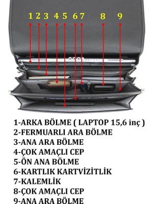 Case Club  Evrak Laptop Çantası 15,6 Inç Omuz Askılı Taban Korumalı Su Geçirmez Dış Yüzey