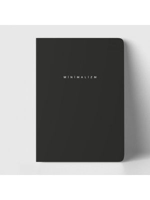 Joo Studio Minimalizm Siyah Defter Çizgili