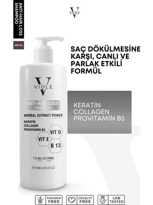 Viole Saç Keratin Şampuan 400 ml