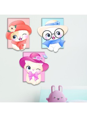 HET Concept Çerçeve Ahşap Set Bebek Çocuk Yatak Odası Ev Dekorasyon Model 035