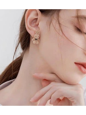Kadın Özel Tasarım Tavşan Model Küpe