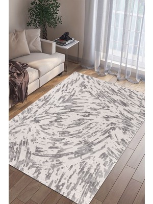 Floor Sofia Gri Açık Halı Dokuma Halı Oturma Odası Salon Çocuk Odası Mutfak Halısı F0330 80  x  150