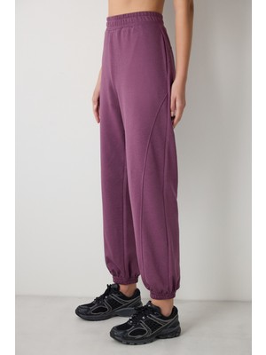 Curvy Stitch Bordo Jogger