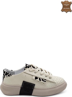 Kadın Sneaker Hakiki Deri Ayakkabı 107Y24K12305