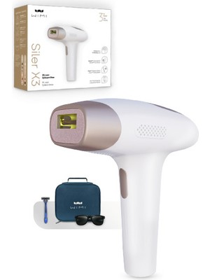 Wimi Ipl Buz Lazer Epilasyon Aleti 12 Kademeli Beyaz Renkli Cilt Temas Sensörü ve Saklama Çantası