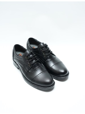 Eymen Shoes Cilt Deri Günlük Erkek Ayakkabı, Siyah (Ladik)