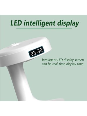 Megamus  Yerçekimi Nemlendirici Led Saat Göstergeli 36db Sessiz Gezinti Su Damlacık Geri Akış Yaratıcı