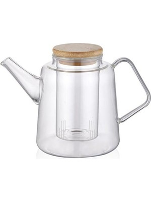 The Mia Bambu Kapaklı Süzgeçli Demlik 800 ml SSE0021