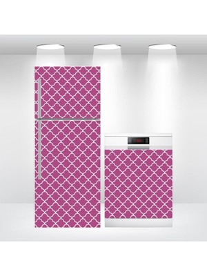 Buzdolabı ve Bulaşık Makinesi Kapak Sticker Kendinden Yapışkanlı Folyo Kaplama Gülkurusu