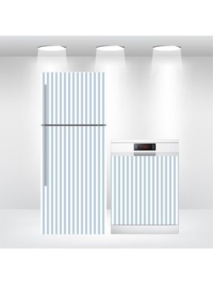 Buzdolabı ve Bulaşık Makinesi Kapak Kendinden Yapışkanlı Folyo Kaplama Çizgili