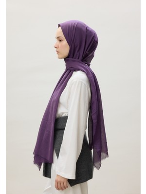 Violet Fresh Scarfs Ince Pamuk Vual Şal