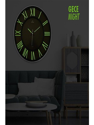 Galaxy Duvar Saati Exculusive Gri Fosforlu FS-719-G