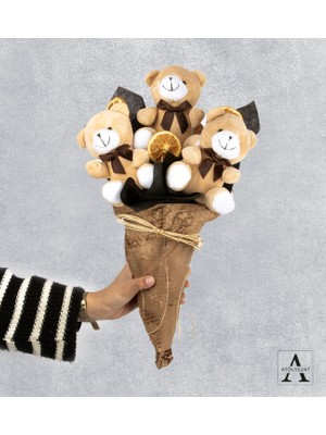 ATÖLYE247 Peluş Büyük Boy Ayıcık Buketi