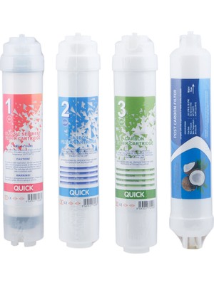 Diperla Bms Su Arıtma Cihazları Ile Tam Uyumlu Küçük Quick Filtre Seti - 4lü Set