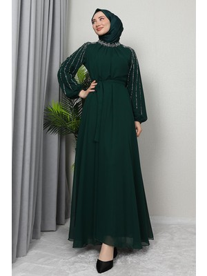 Giza Store Semra Tesettür Elbise Siyah