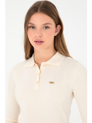U.S. Polo Assn.Kadın Elegance Yakalı Kazak