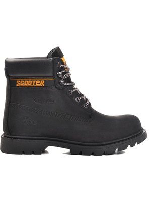 Siyah Nubuk Su Itici Hakiki Deri Erkek Bot M5130 M